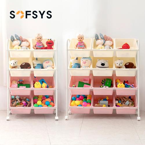 韩国进口ifam儿童深林版宝宝玩具组合整理架书柜整理箱收纳架包邮-儿